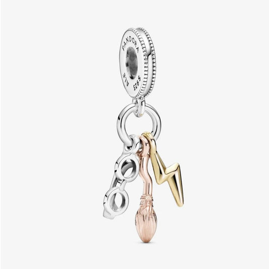 Charm Pendente Pandora Harry Potter Occhiali, Nimbus 2000 e Saetta 799129C00