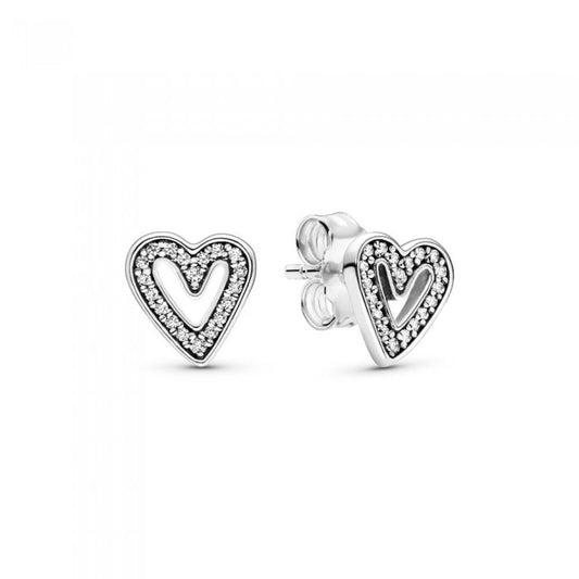 Orecchini a Bottone Pandora Cuori Scintillanti 298685C01