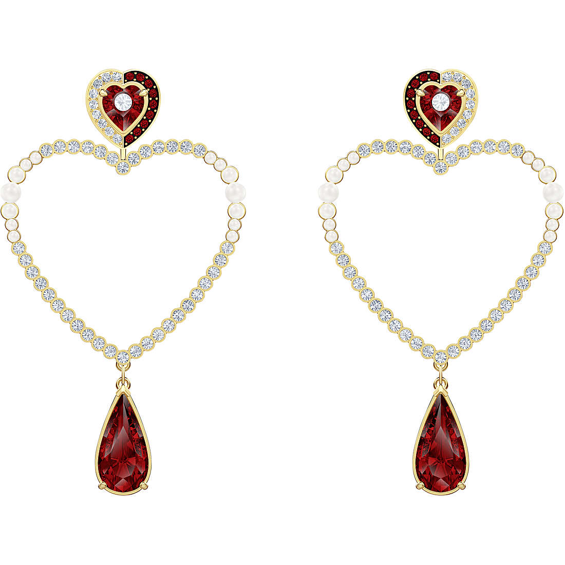 Swarovski Black Baroque Hoop Earring 5485657