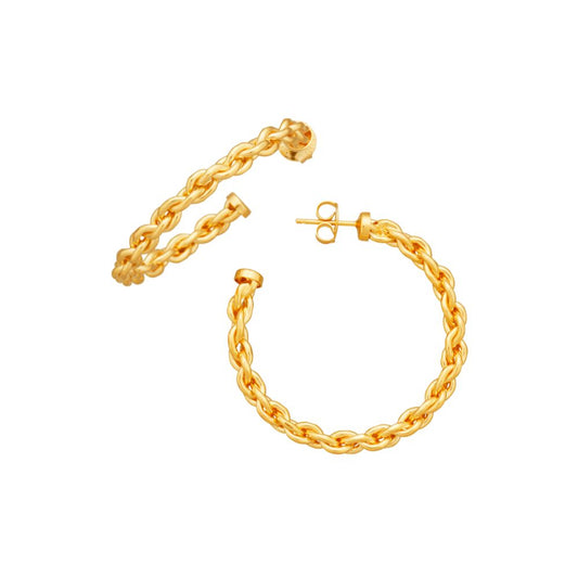 Orecchini cerchio catena grandi Giovanni Raspini 12368