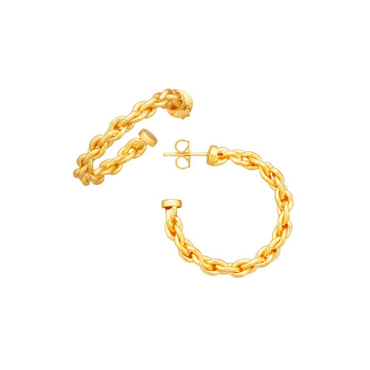 Orecchini cerchio catena medi Giovanni Raspini 12367