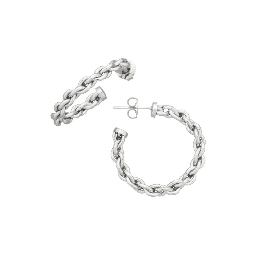 Orecchini cerchio catena medi Giovanni Raspini 12355