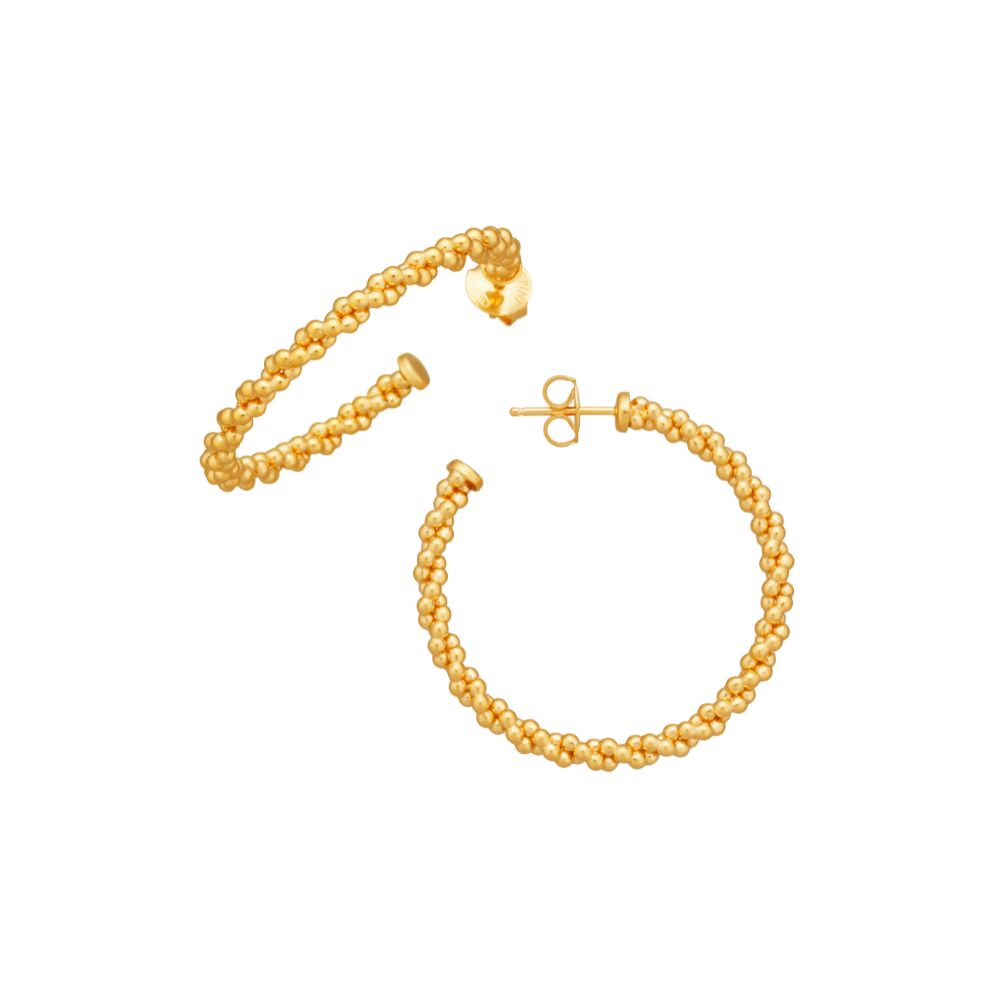 Orecchini cerchio treccia grandi Giovanni Raspini 12365