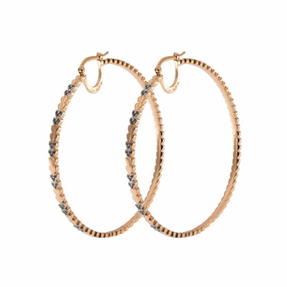 Orecchini a Paio Rue Des Mille Cuori Alternati Diametro 6 ORZ-006 D6 CUO