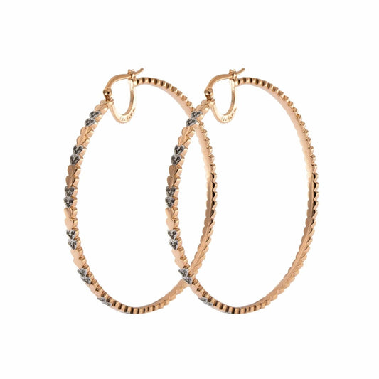 Orecchini a Paio Rue Des Mille Cuori Alternati Diametro 6 ORZ-006 D6 CUO