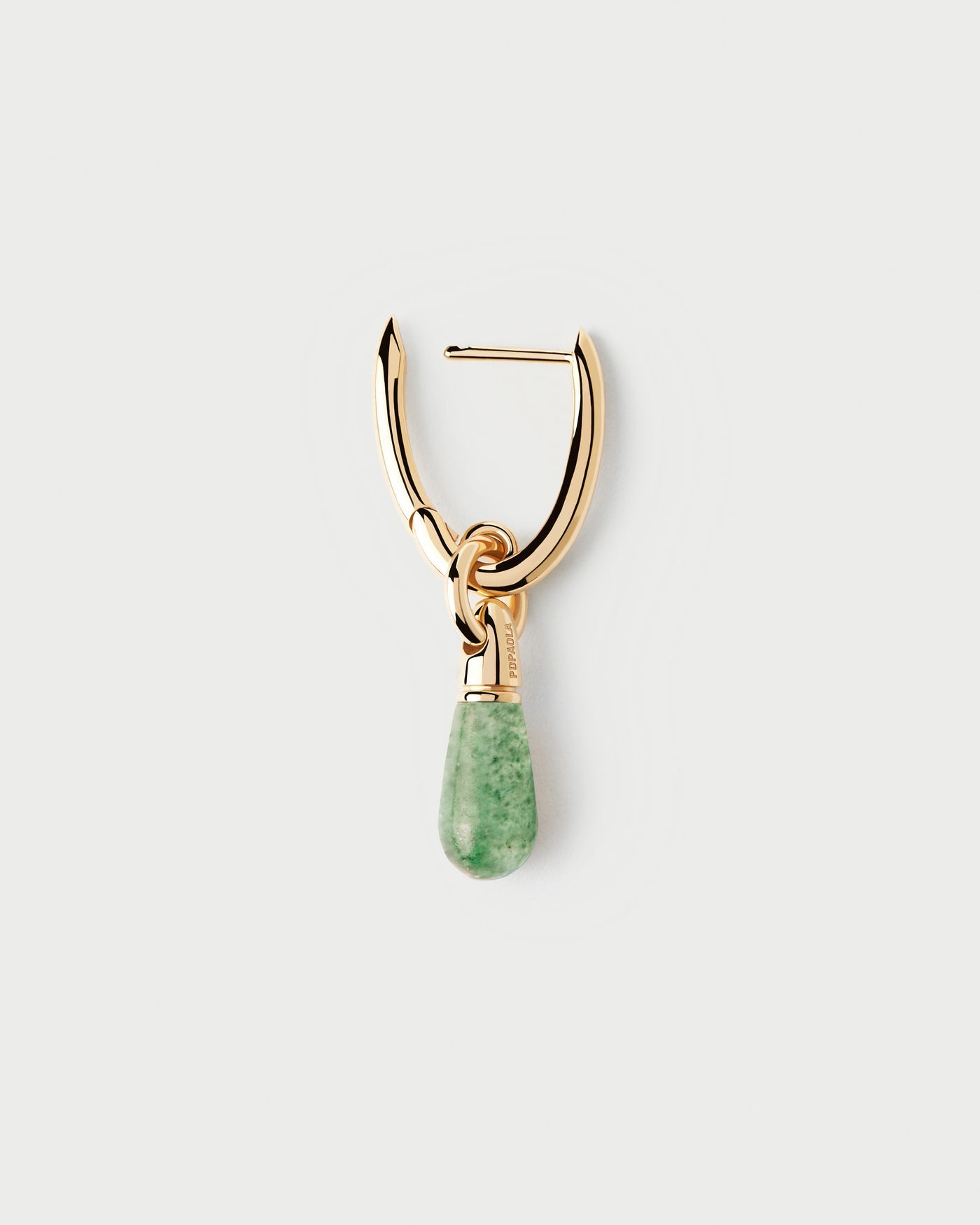Piercing PD PAOLA Green Aventurine Jupiter Single Hoop PGB1-094-U