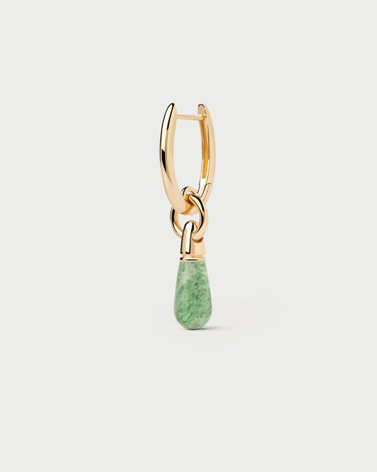 Piercing PD PAOLA Green Aventurine Jupiter Single Hoop PGB1-094-U