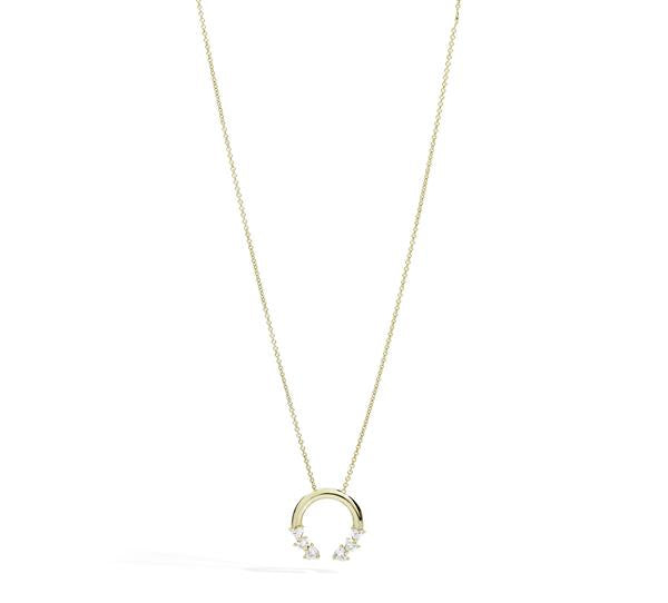 Collana Recarlo Fantasia Con Diamanti Taglio Cuore P86FA011/G048-45