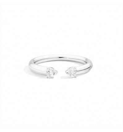 Anello Recarlo ANNIVERSARY MORE CONTRARIE' ORO BIANCO E DIAMANTE R86FN010/020-12