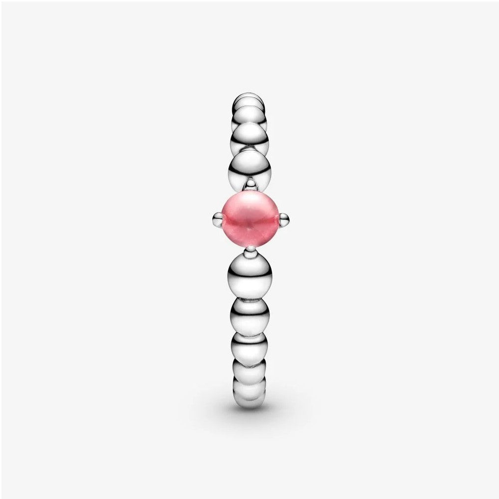 Anello Pandora Petalo Rosa Decorato con Sfere 198867C09