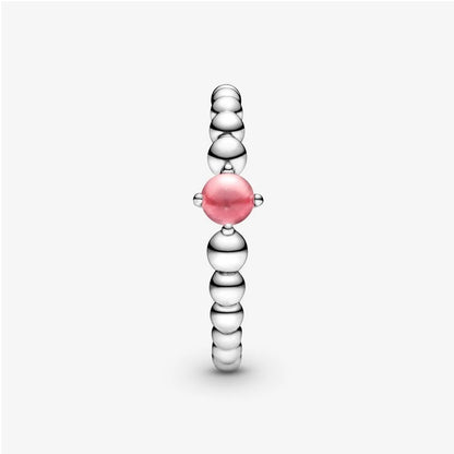 Anello Pandora Petalo Rosa Decorato con Sfere 198867C09