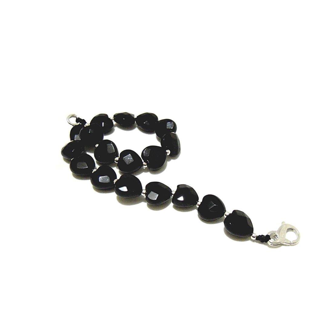 Bracciale Spadarella Spadino Cuori Onice SPBR264