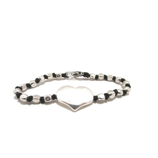 Bracciale spadino cuore e pepite - SPBR376