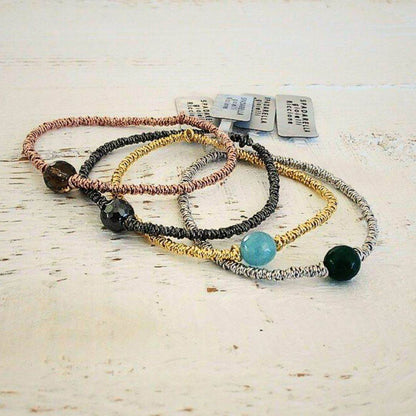 Bracciale spadino elastico con pietra - SPBR428