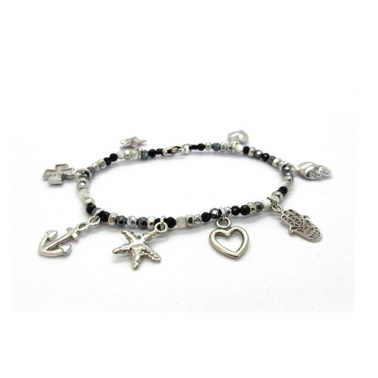 Bracciale Spadarella spadino pietre con pendenti - SPBR603