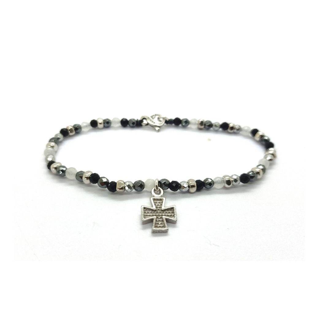 Bracciale Spadarella spadino pietre con croce - SPBR605