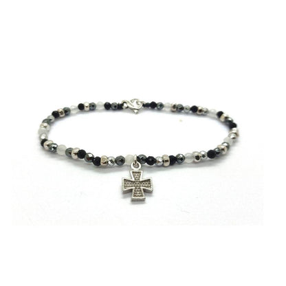 Bracciale Spadarella spadino pietre con croce - SPBR605