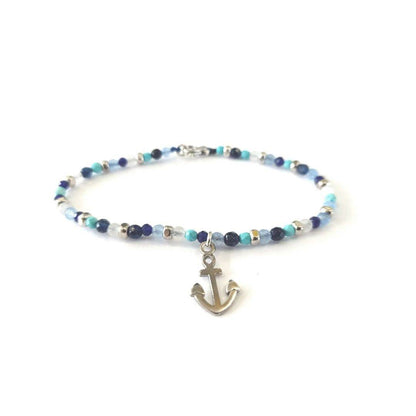 Bracciale Spadarella spadino pietre con ancora - SPBR609