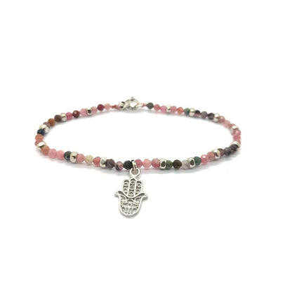 Bracciale Spadarella  spadino pietre con mano di Fatima - SPBR610