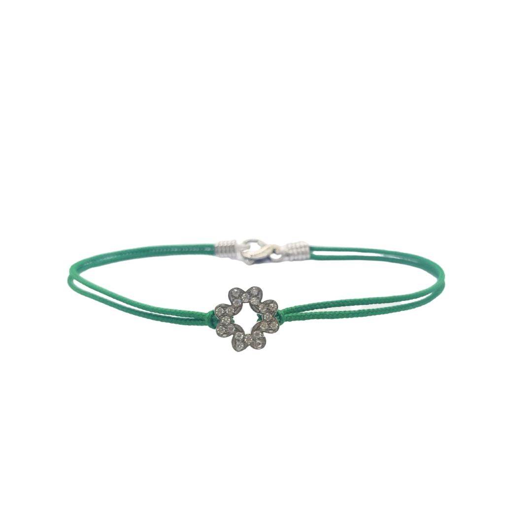 Bracciale Spadarella spadino quadrifoglio zirconi - SPBR707