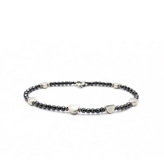 Bracciale Spadarella spadino San Valentino cuoricini - SPBR764