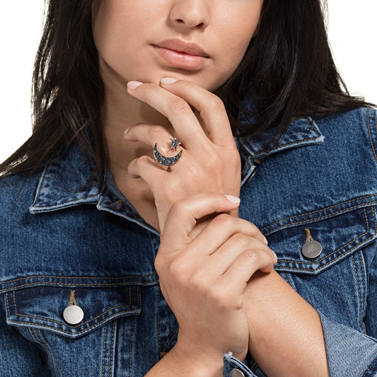 Swarovski Symbolic Moon Multicolor Ring