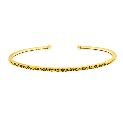 Rue Des Mille Jungle Tribe Spotted Enamel Cuff Bangle BRJ-02 G