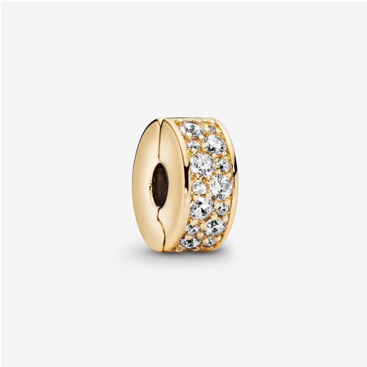 Pandora clip with pavé 768658C01