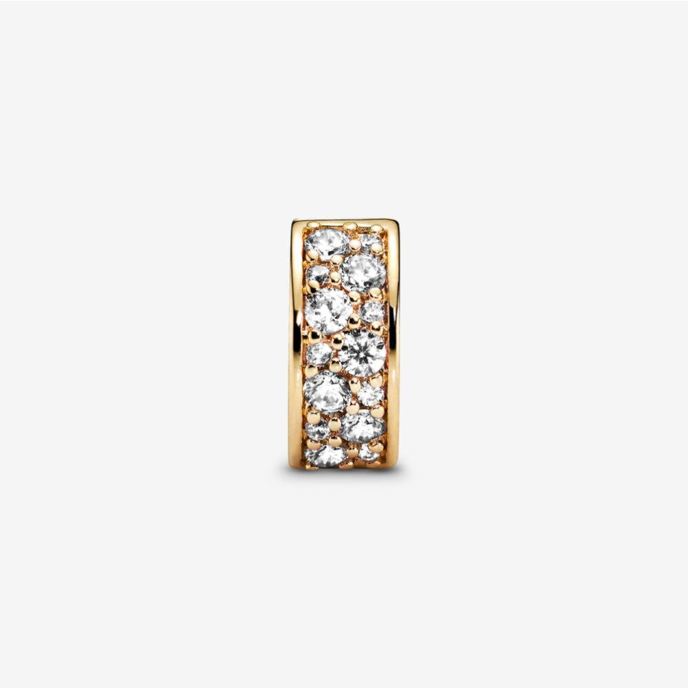 Pandora clip with pavé 768658C01