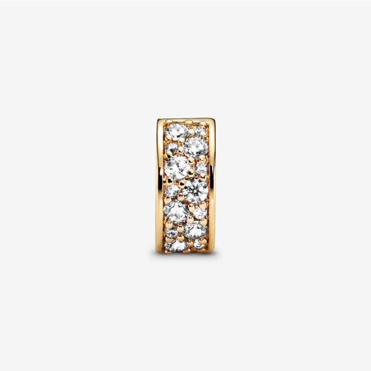 Pandora clip with pavé 768658C01
