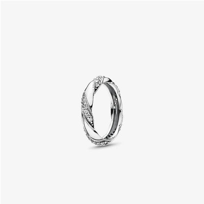 Pandora Ribbon of Love Ring 190981CZ
