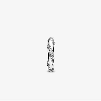 Pandora Ribbon of Love Ring 190981CZ