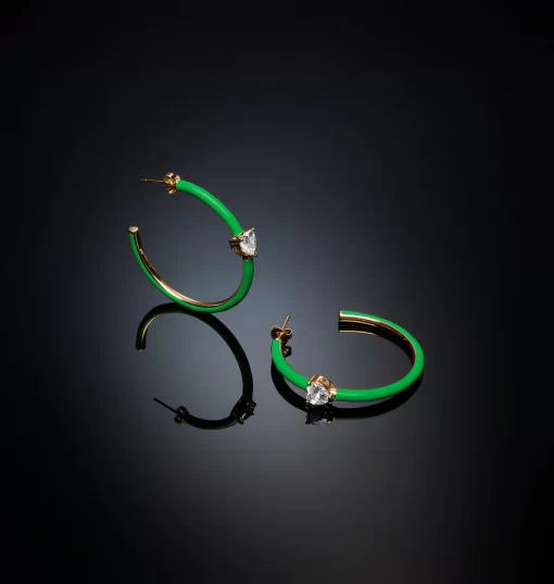 J19avi25 Earrings Hoop Green.1 900x