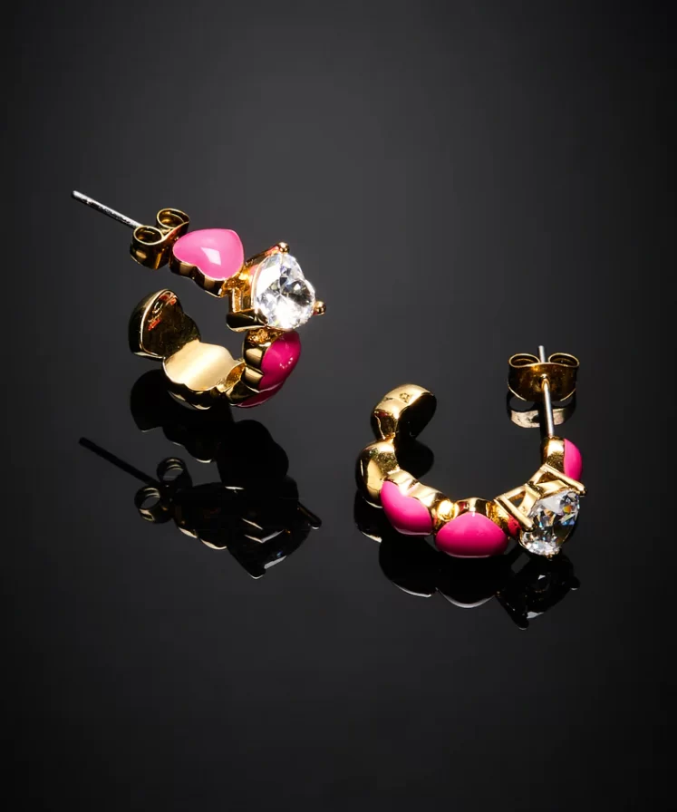 J19awd05 Cuoricinoneon Earrings Fuchsia.1 900x