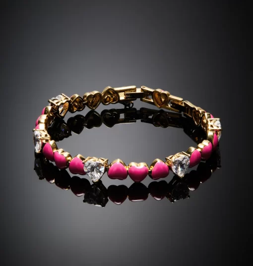 J19awd07 Cuoricinoneon Bracelet Fuchsia.1 900x