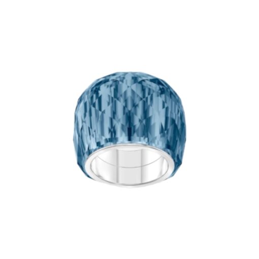 anello swarovski nirvana azzurro acciaio inossidabile swarovski 5474372_png