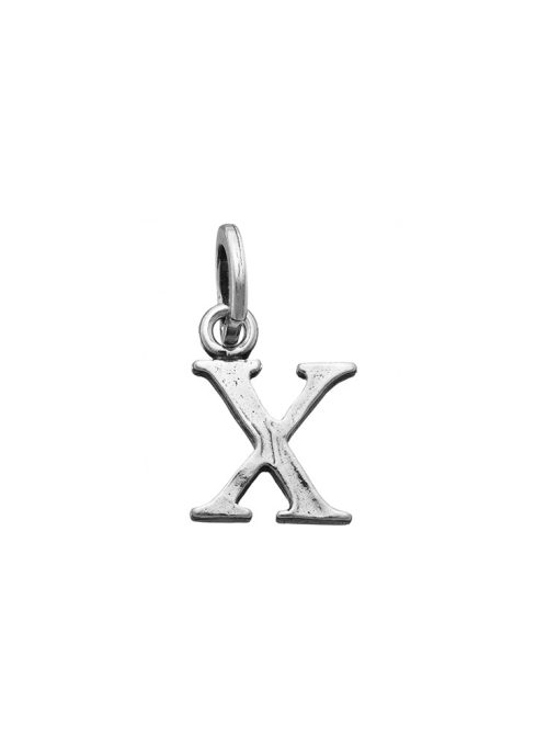 Charm Unisex Lettera Logo X In Argento 925 Giovanni Raspini