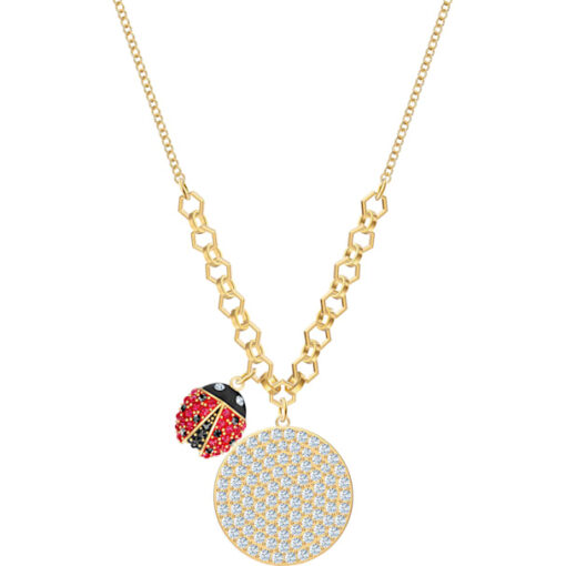 collana lisabel coin  rosso  placcato oro swarovski 5498808