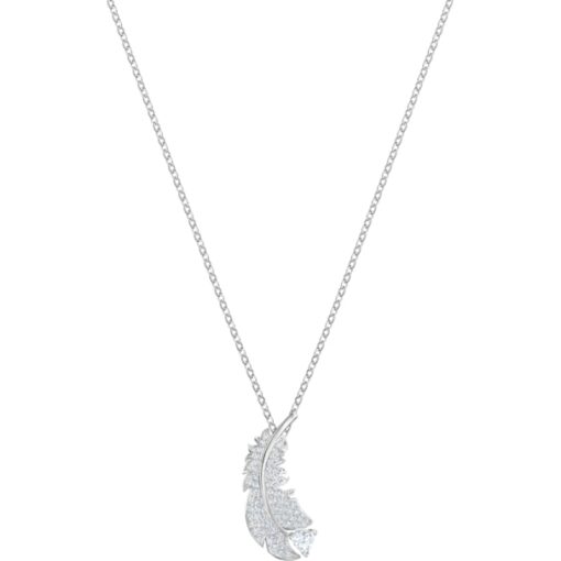 collana nice  bianco  placcatura rodio swarovski 5482914