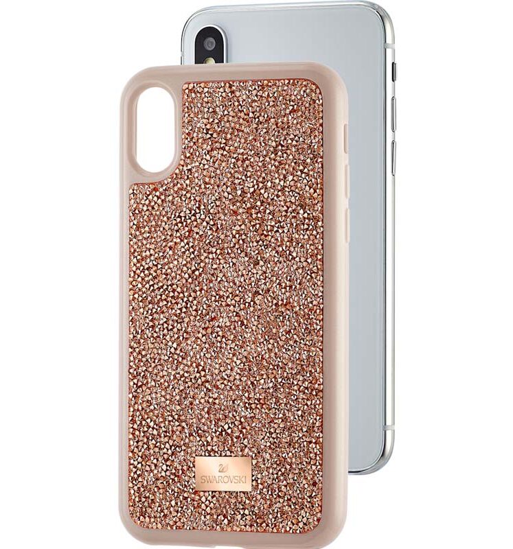 custodia per smartphone glam rock  iphone® xxs  oro rosa swarovski 5498749