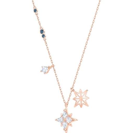 pendente swarovski symbolic star  bianco  placcato oro rosa swarovski 5494352